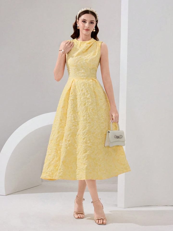 Rochie midi Shein, Galben
