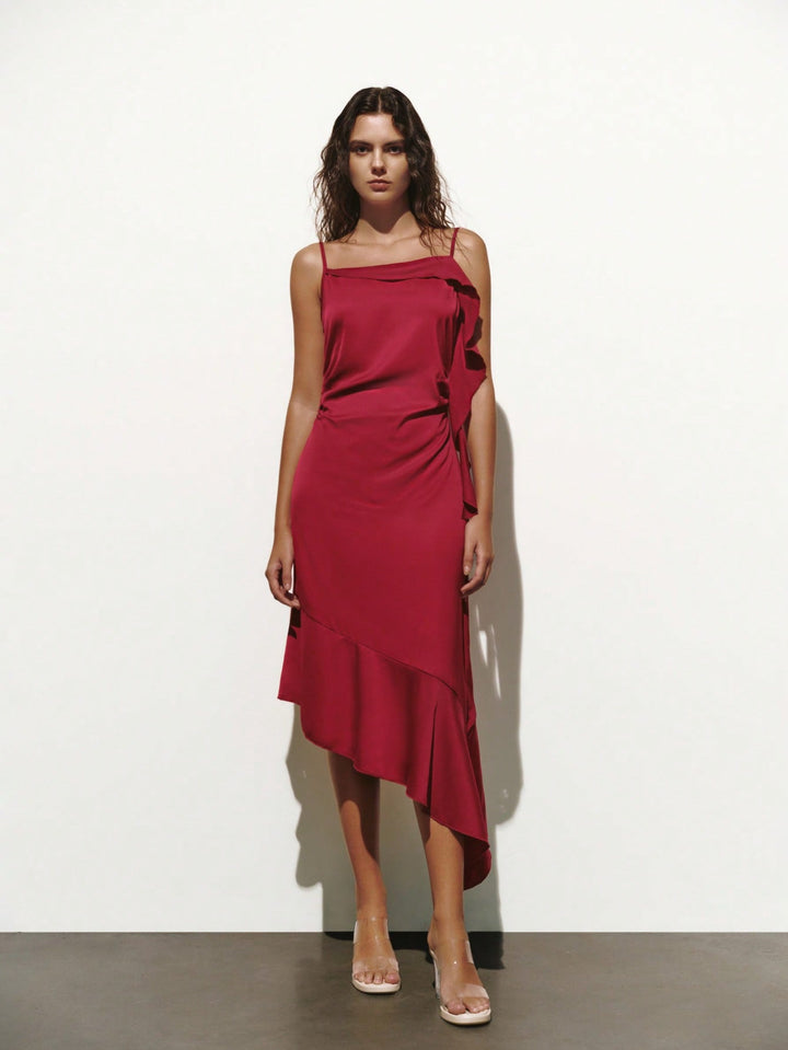 Rochie midi SHEIN, vișiniu