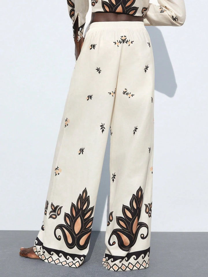 Pantaloni SHEIN, crem