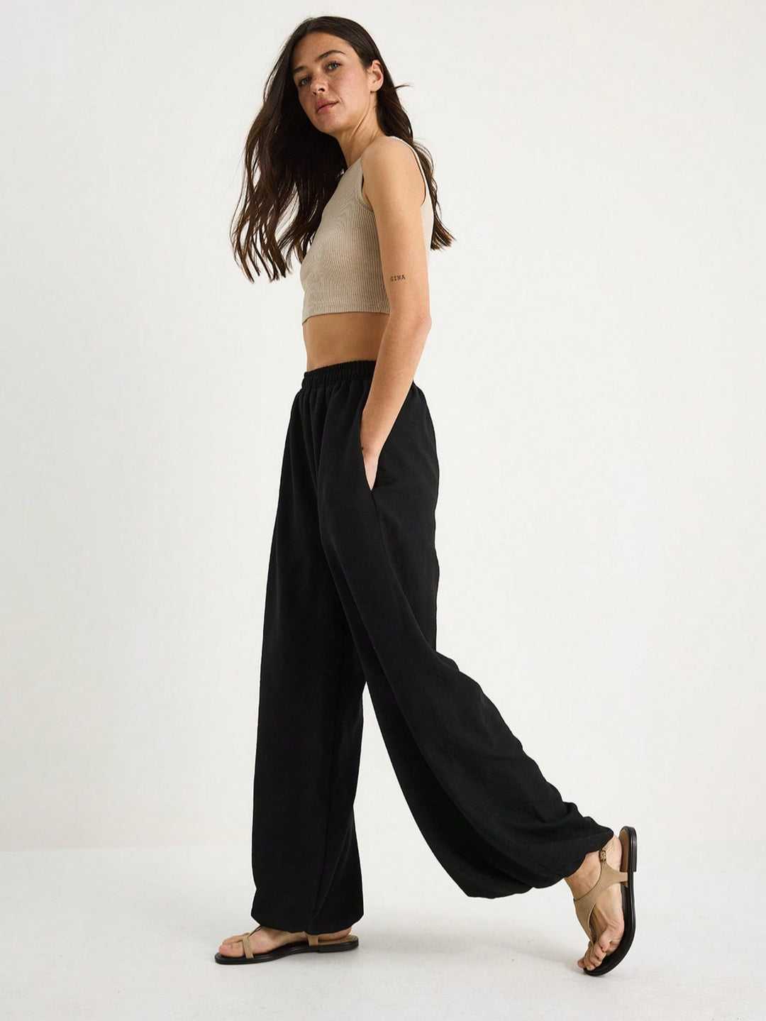 Pantaloni SHEIN, negru