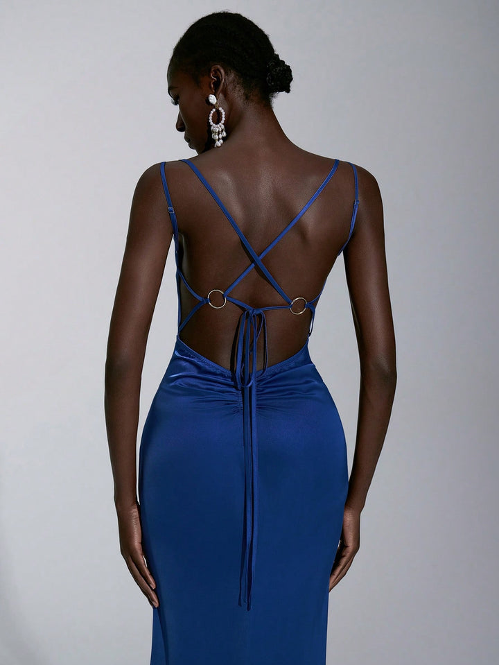 Rochie maxi SHEIN, albastru