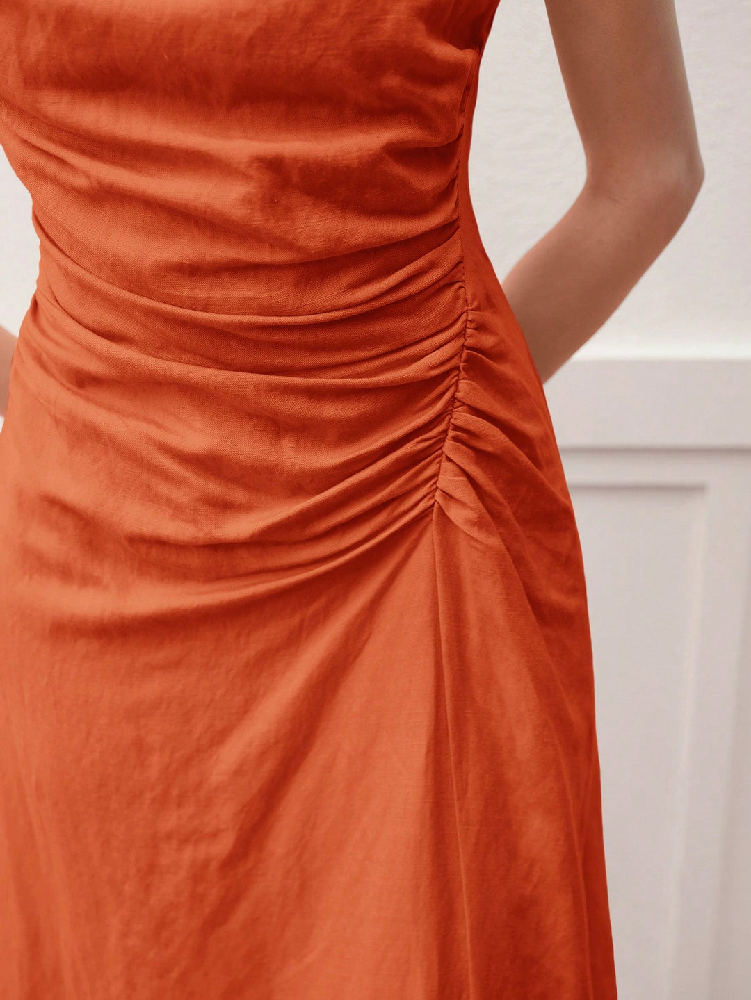 Rochie midi SHEIN, portocaliu