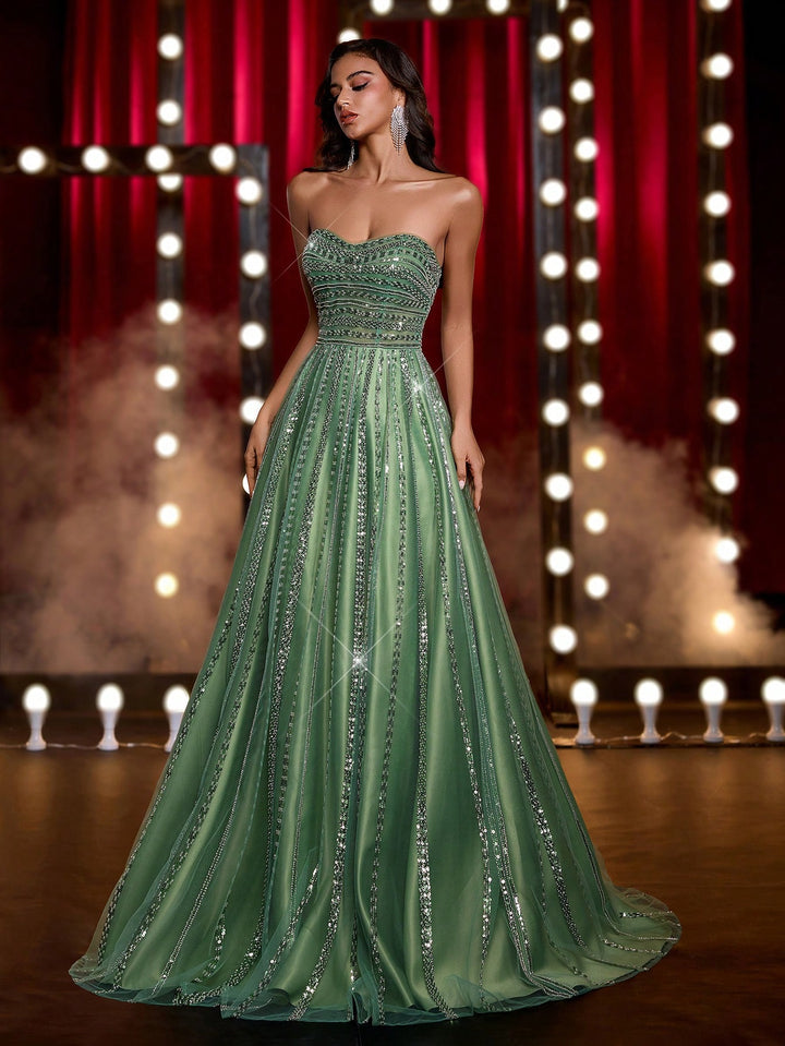 Rochie de ocazie SHEIN, verde