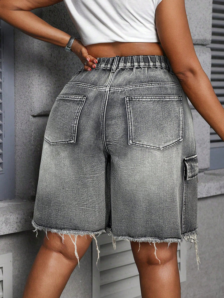 Pantaloni scurți SHEIN, gri