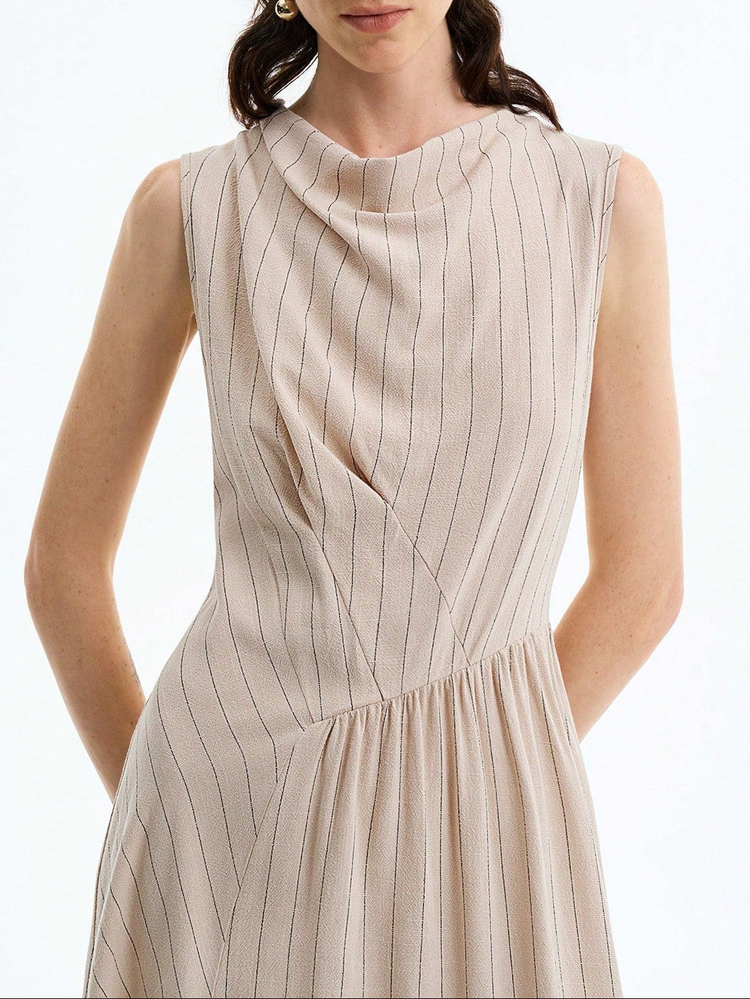 SHEIN maxi ruha, krémszínű