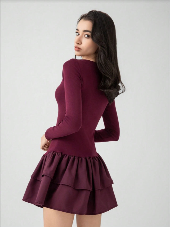 Rochie scurtă SHEIN, vișiniu