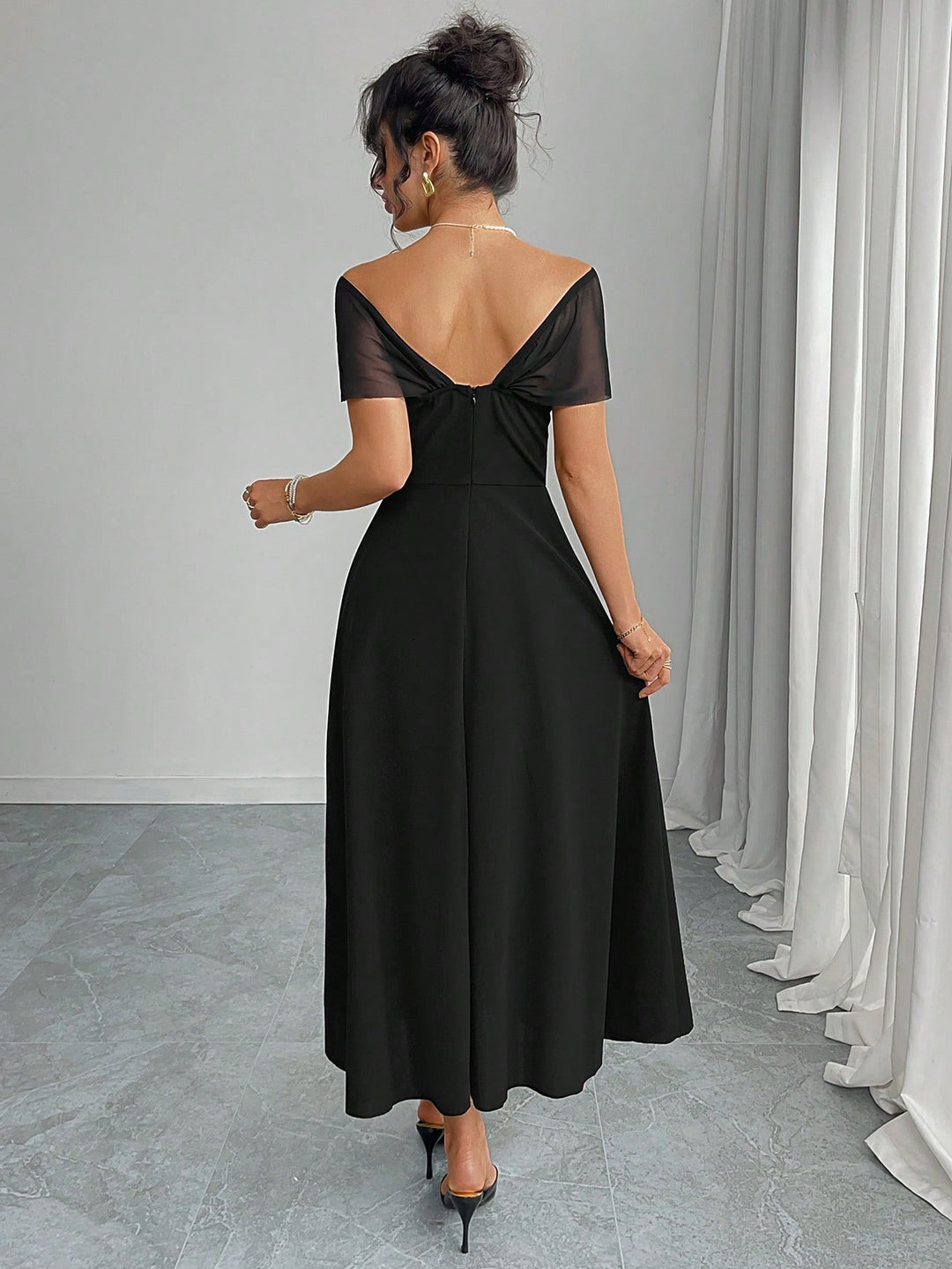 Rochie midi SHEIN, negru