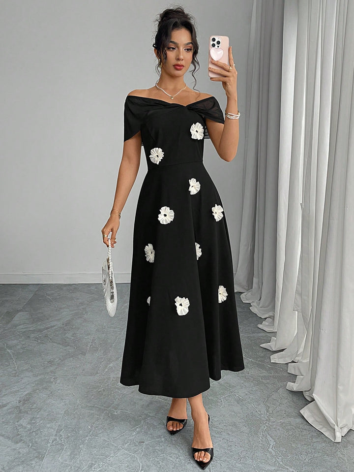 Rochie midi SHEIN, negru
