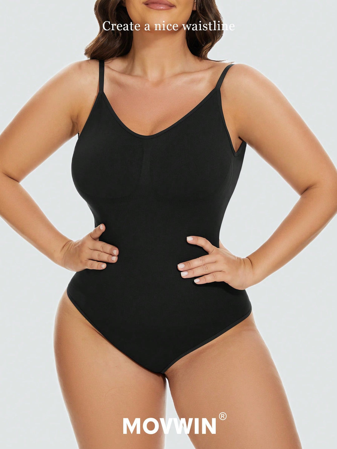 SHEIN alakformáló body, fekete