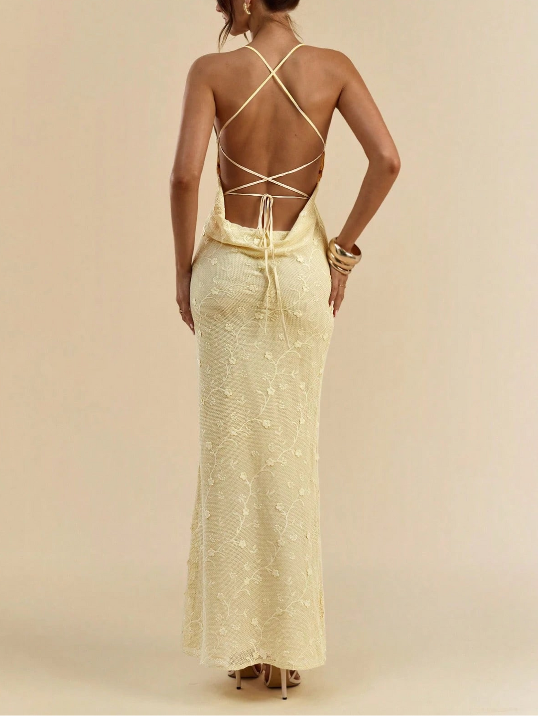 Rochie maxi Shein, galben