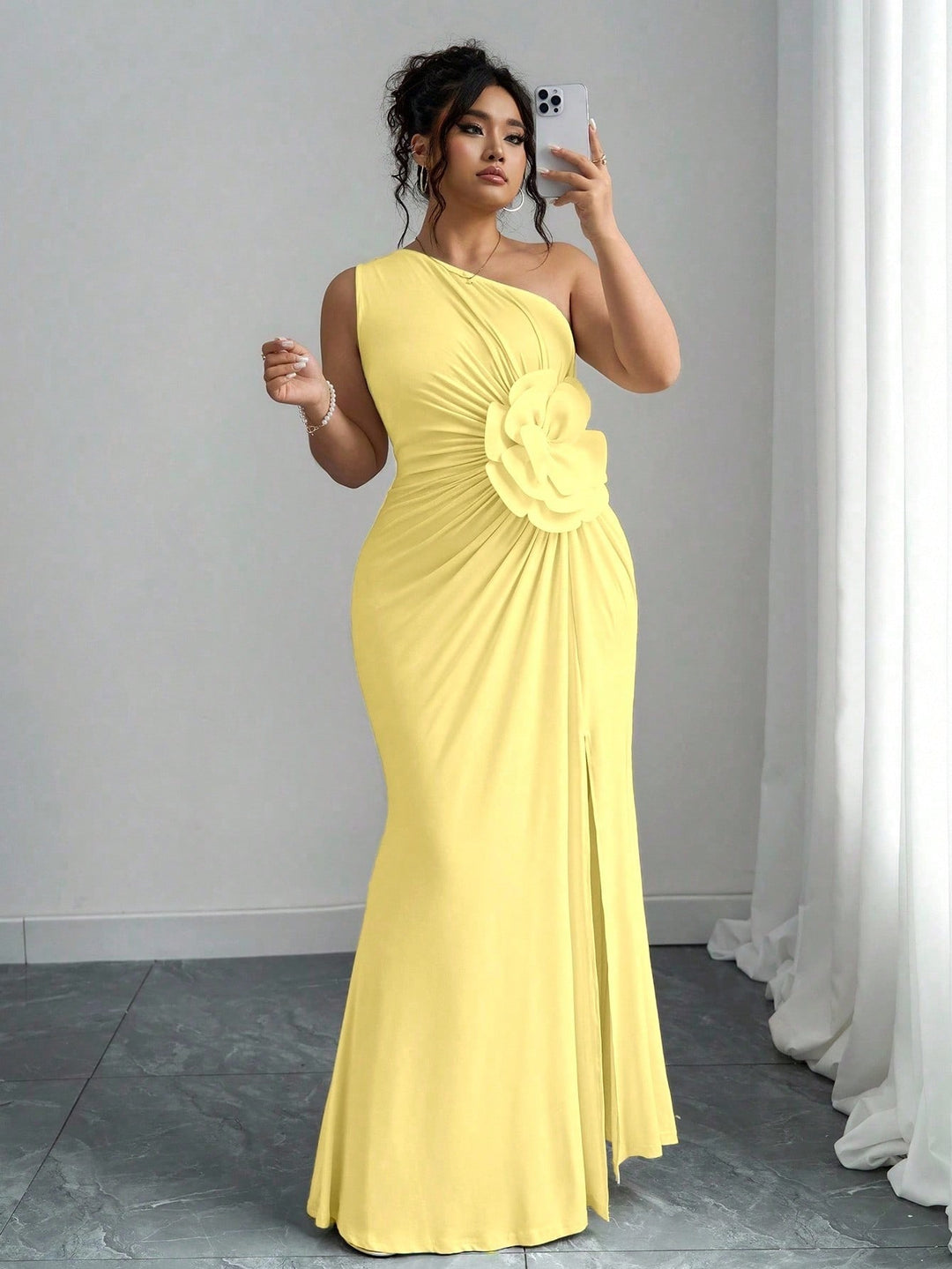 Rochie maxi SHEIN, galben