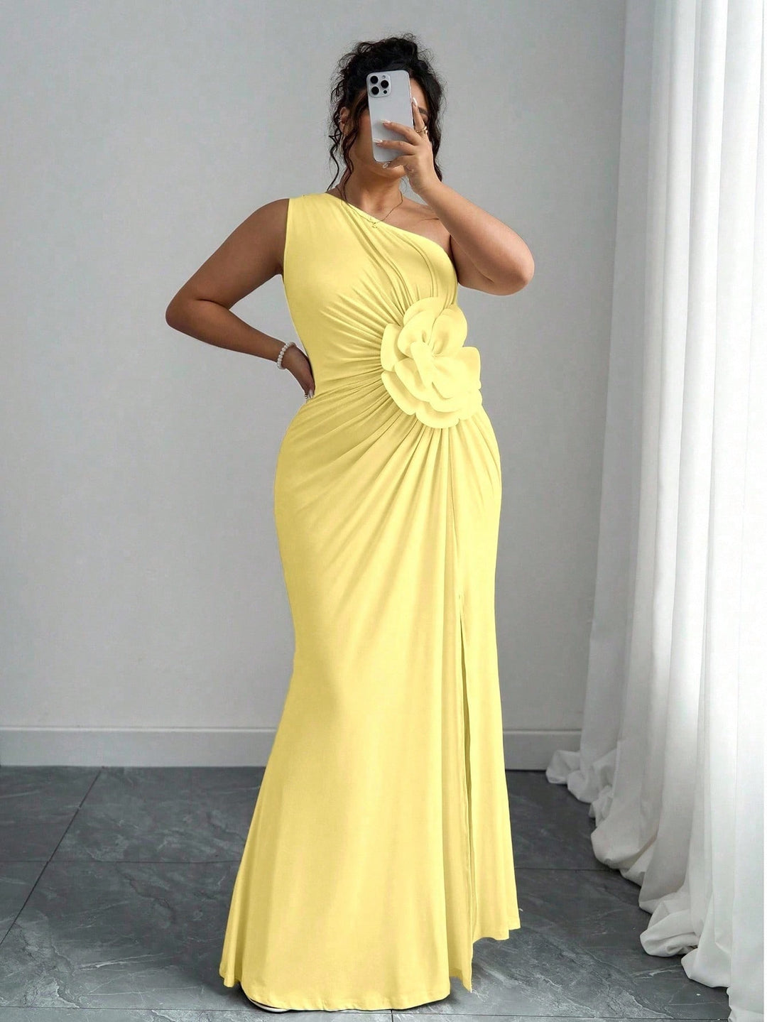 Rochie maxi SHEIN, galben