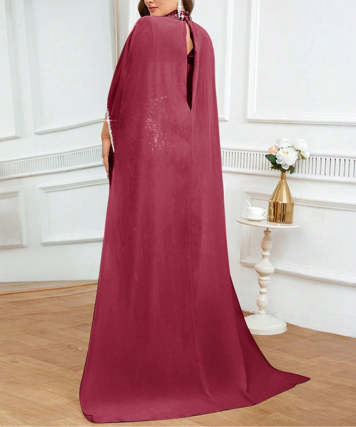 Rochie de ocazie SHEIN, vișiniu
