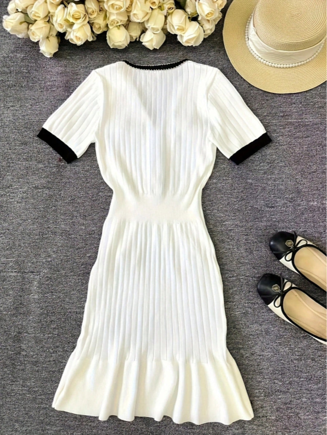 Rochie midi SHEIN, alb