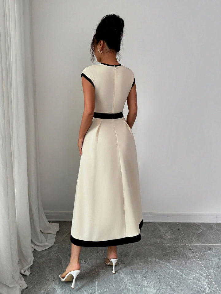 Rochie maxi SHEIN, crem