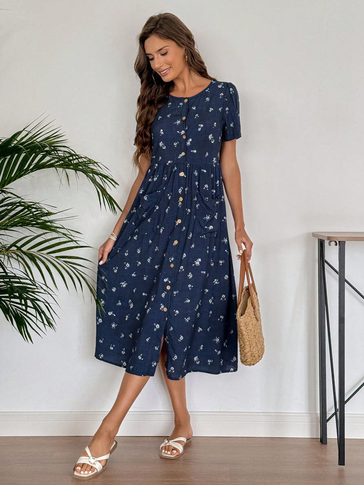 Rochie midi SHEIN, mix culori