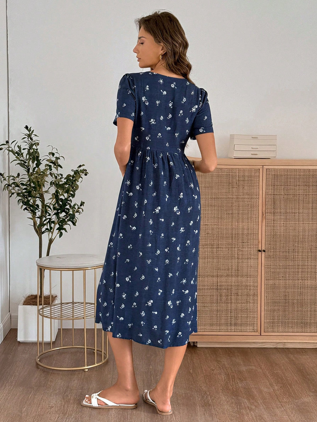 Rochie midi SHEIN, mix culori