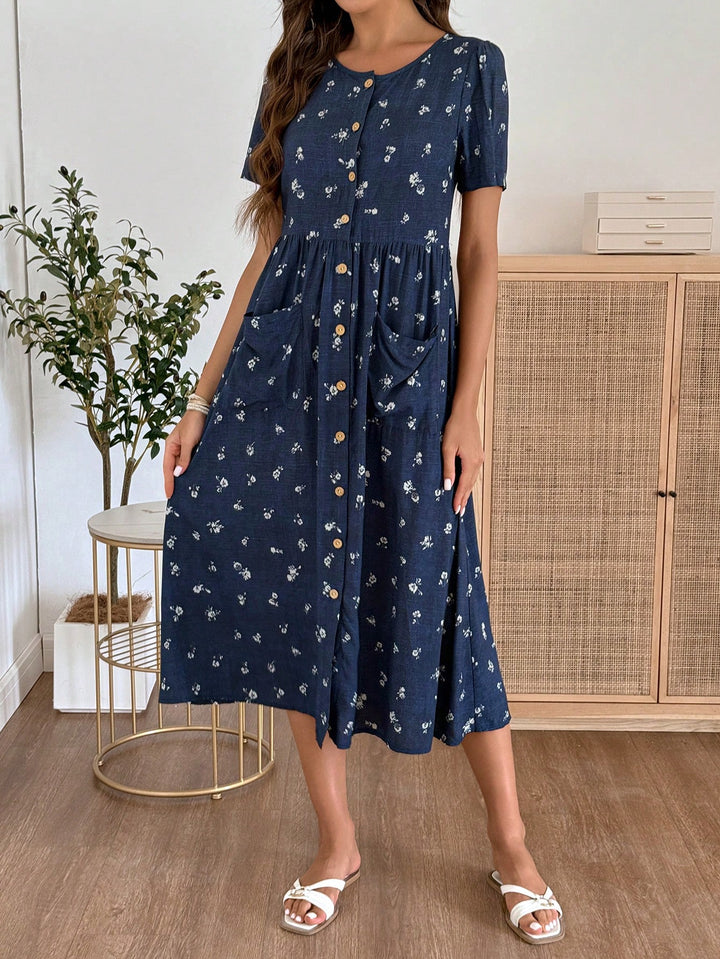 Rochie midi SHEIN, mix culori
