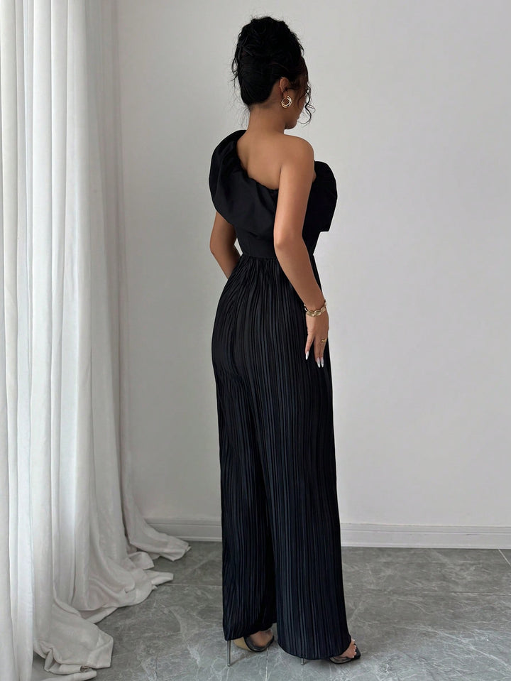 SHEIN hosszú jumpsuit, fekete