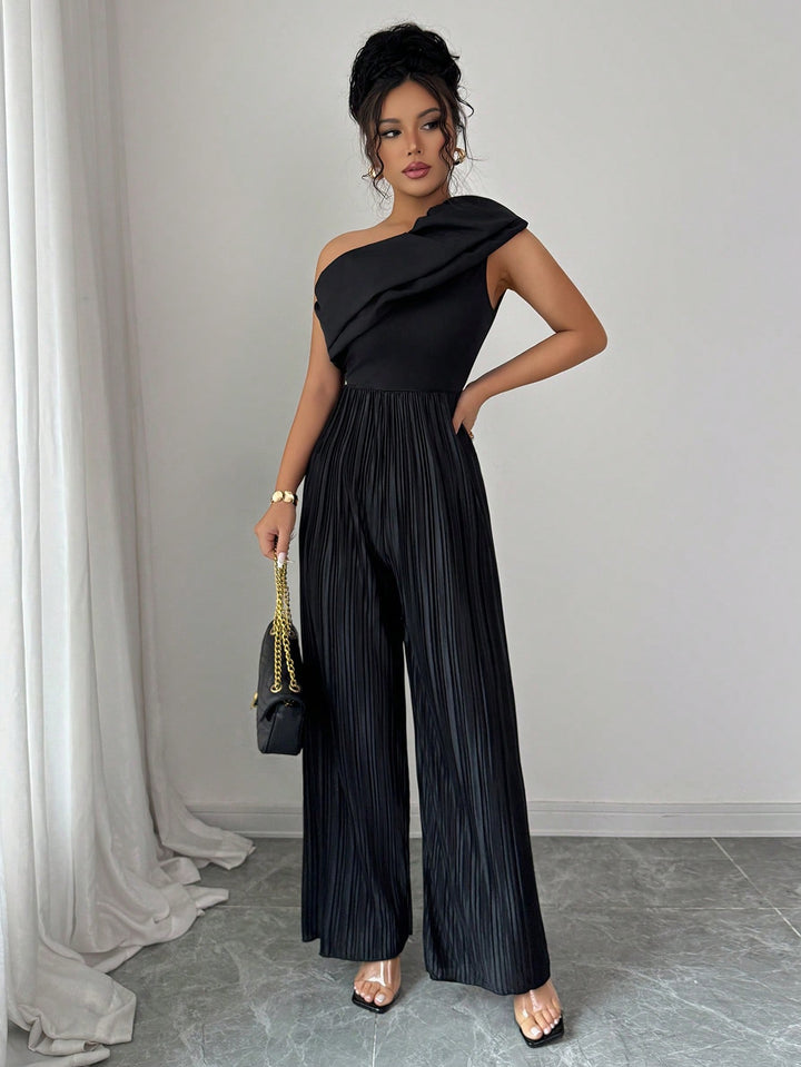 SHEIN hosszú jumpsuit, fekete