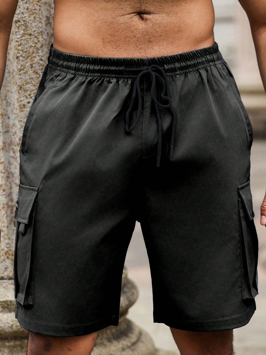 Pantaloni scurți SHEIN, negru