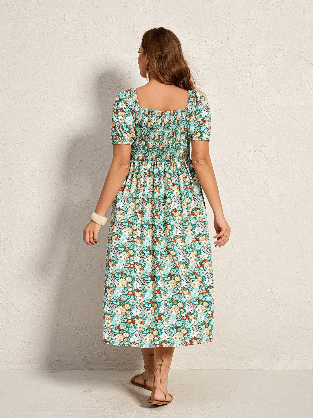 Rochie maxi SHEIN, mix culori