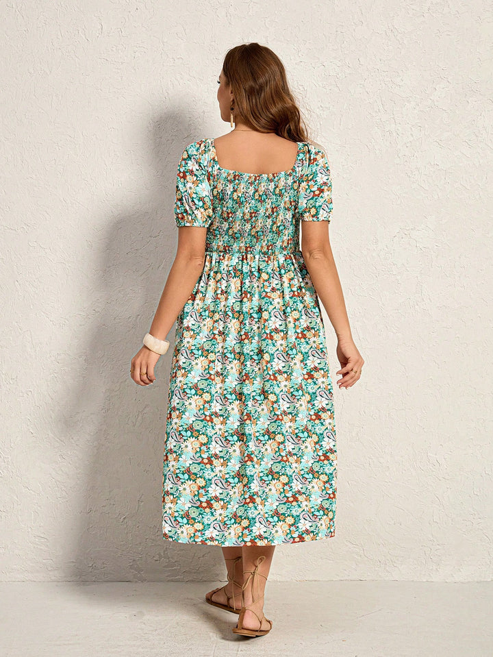 Rochie maxi SHEIN, mix culori