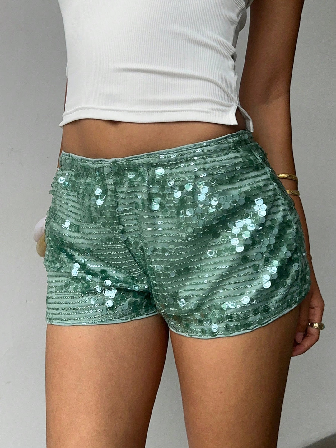 Pantaloni scurți SHEIN, verde