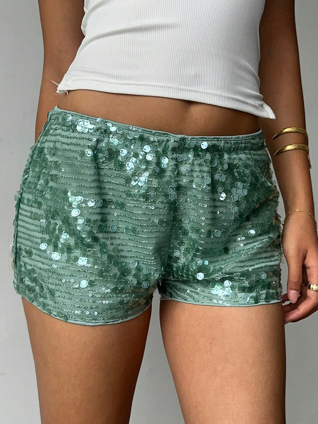 Pantaloni scurți SHEIN, verde