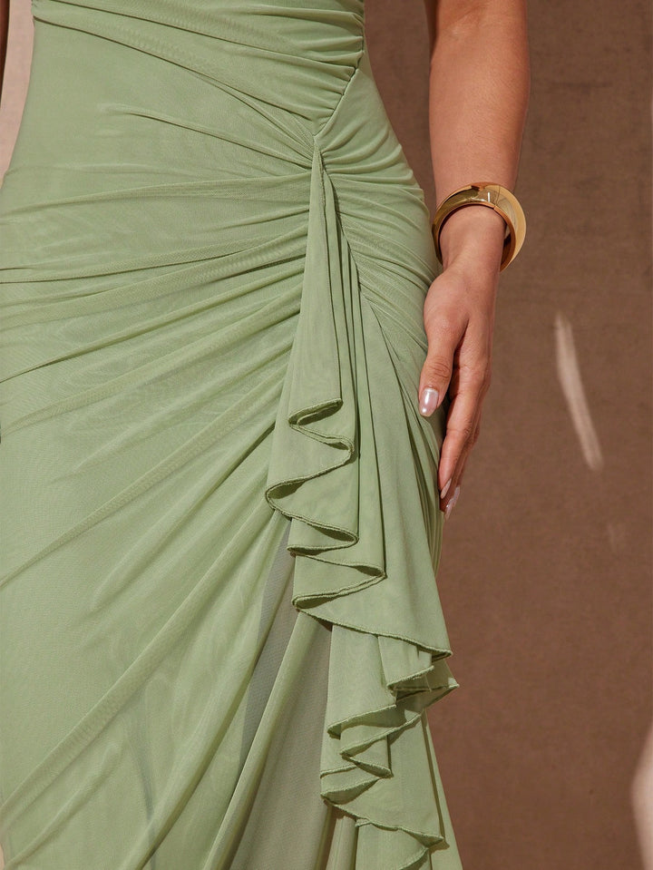 Rochie midi SHEIN, verde