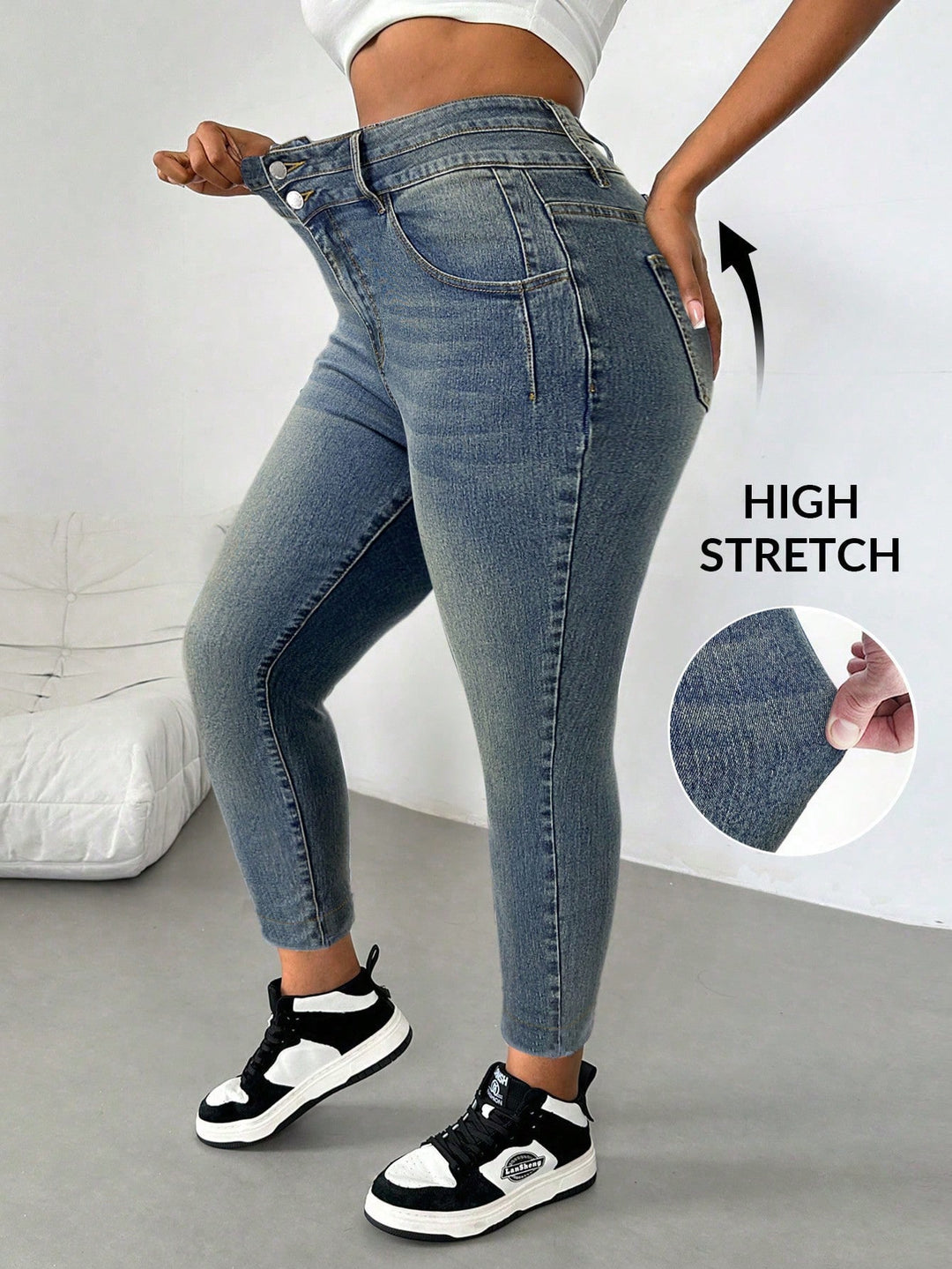 Jeans SHEIN, albastru