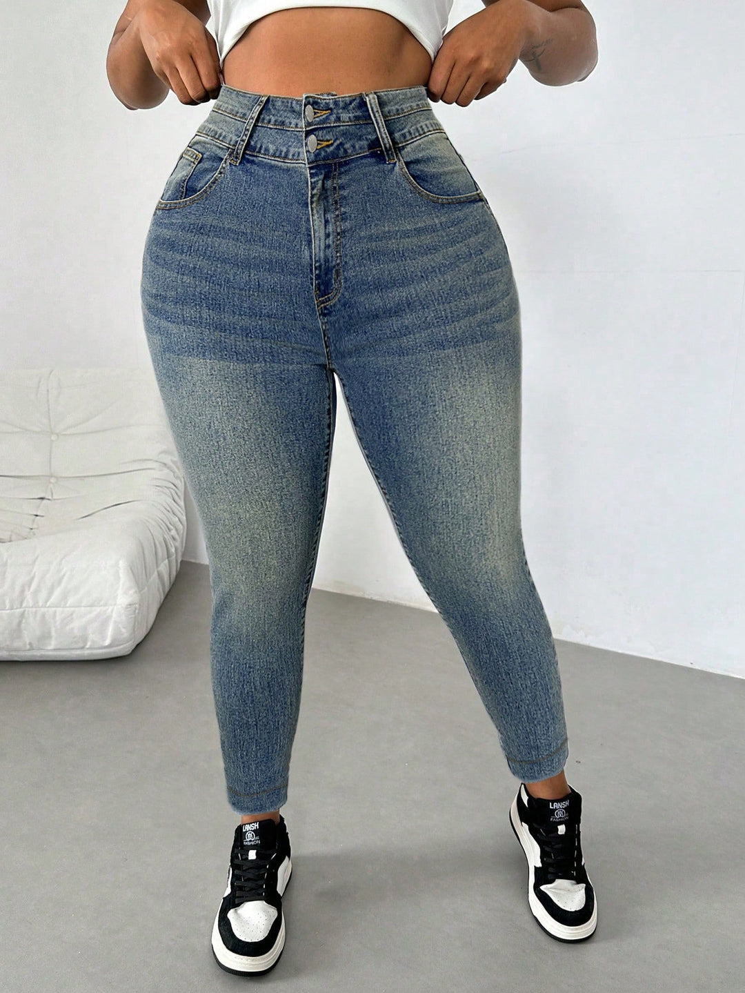 Jeans SHEIN, albastru