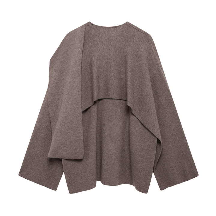 Cardigan tricotat SHEIN, maro
