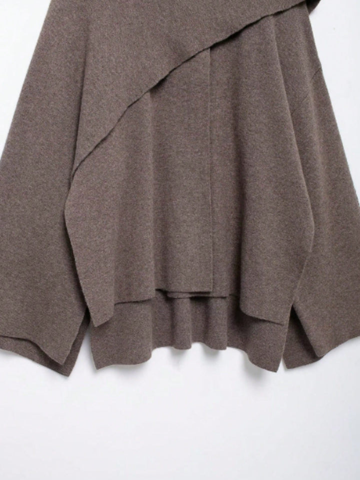 Cardigan tricotat SHEIN, maro