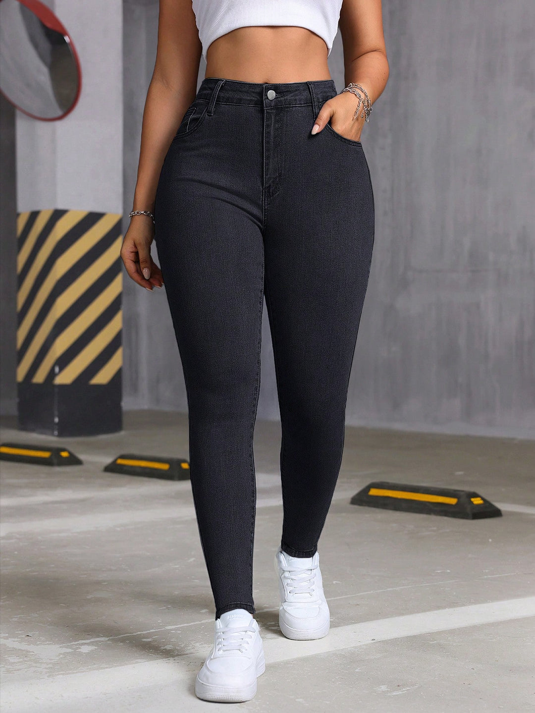 Jeans SHEIN, negru