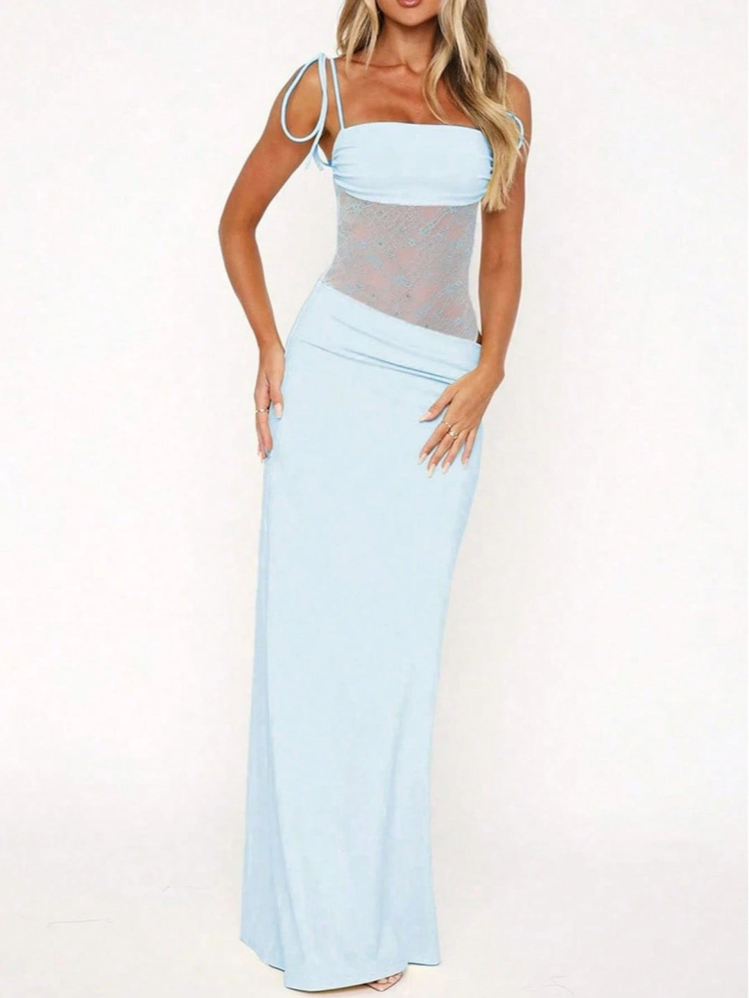 Rochie maxi SHEIN, albastru