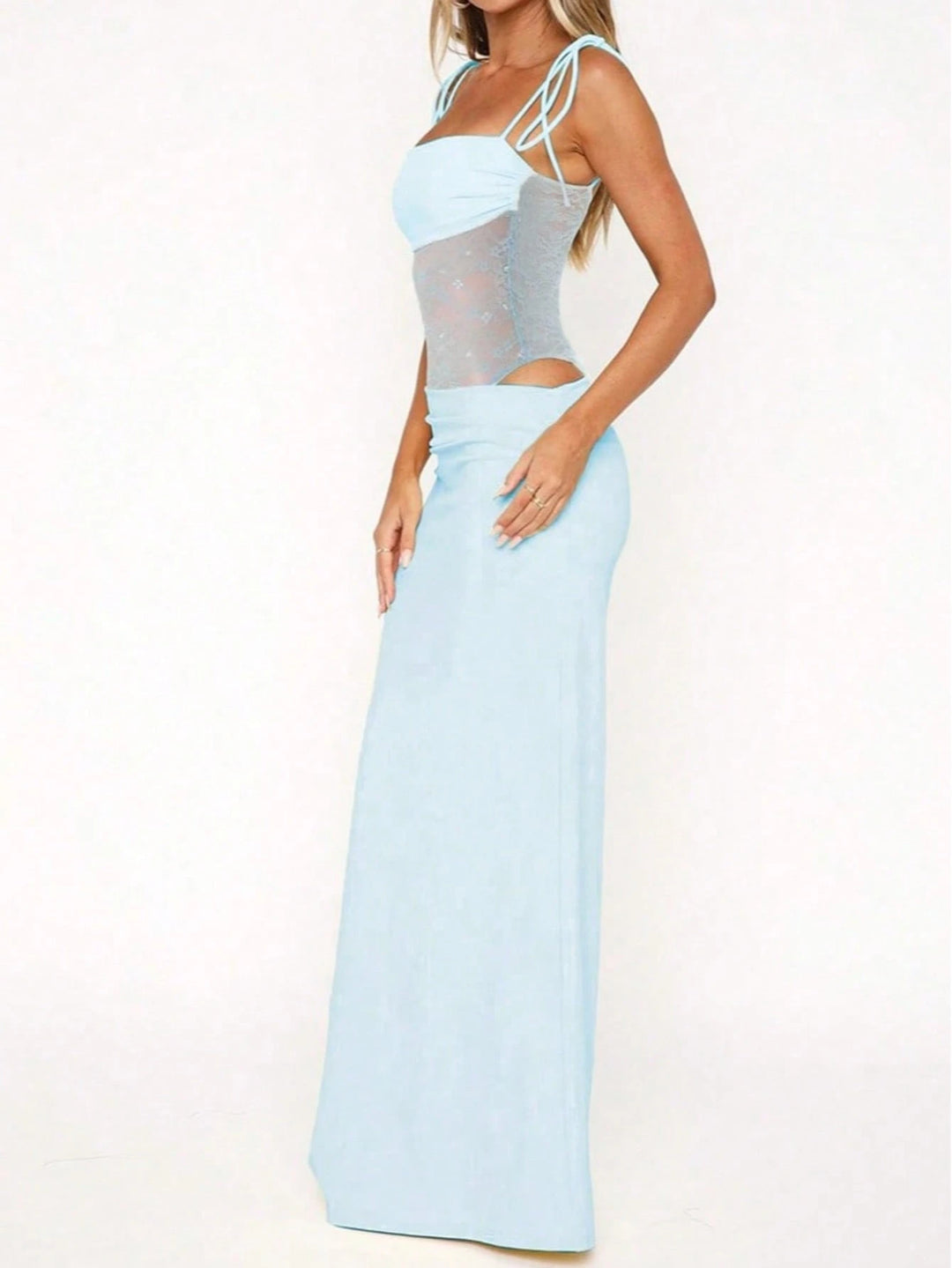 Rochie maxi SHEIN, albastru