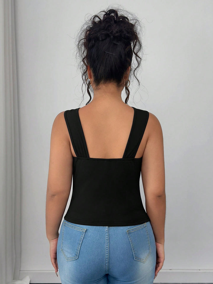 Top SHEIN, negru