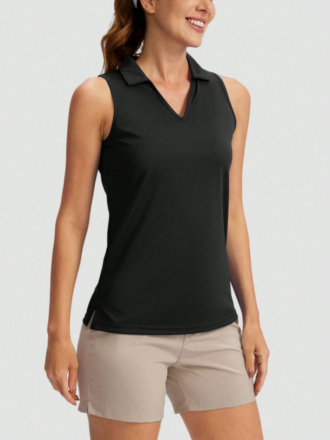 Top sport pentru tenis SHEIN, negru