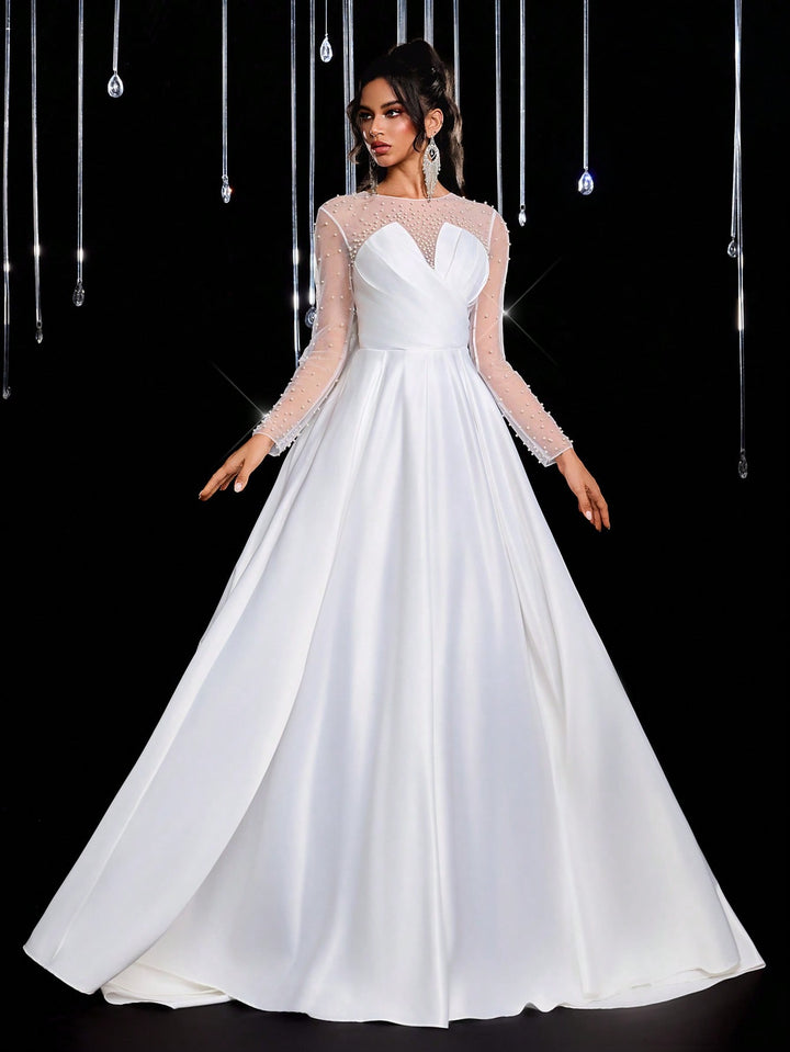 Rochie de mireasă SHEIN, bej