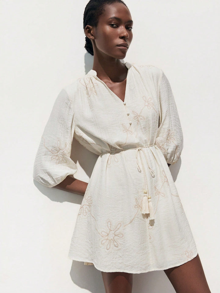 Rochie scurtă SHEIN, bej