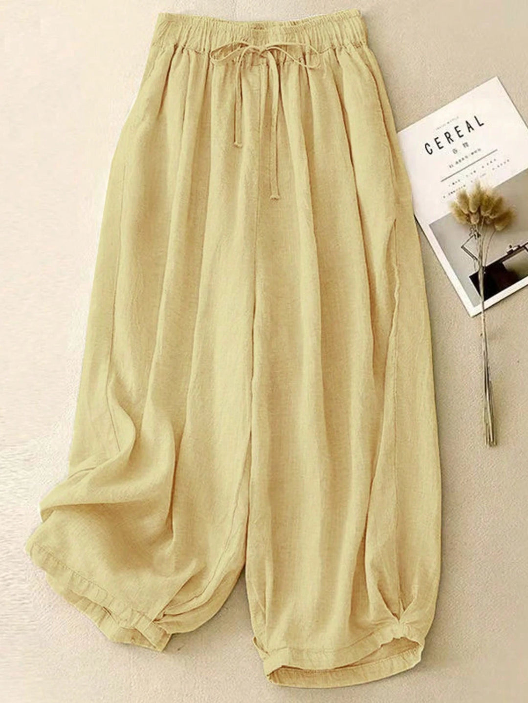 Pantaloni SHEIN, galben