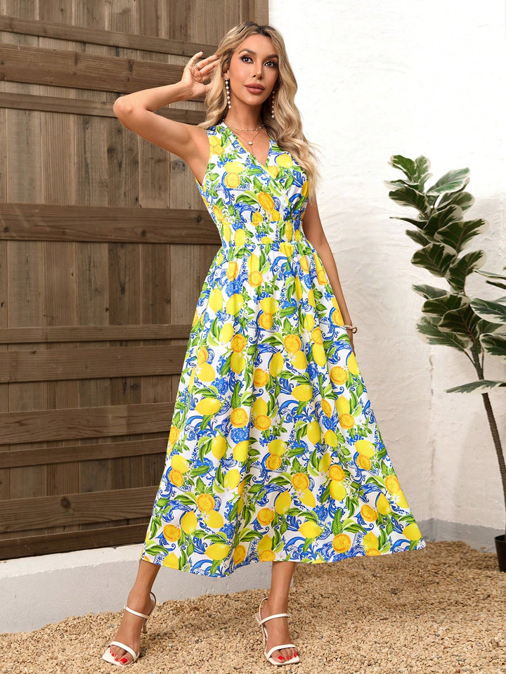 Rochie maxi SHEIN, mix culori