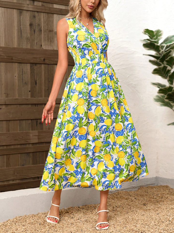 Rochie maxi SHEIN, mix culori