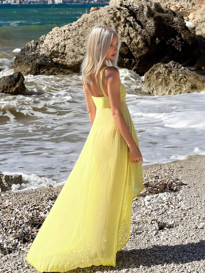 Rochie maxi SHEIN, galben