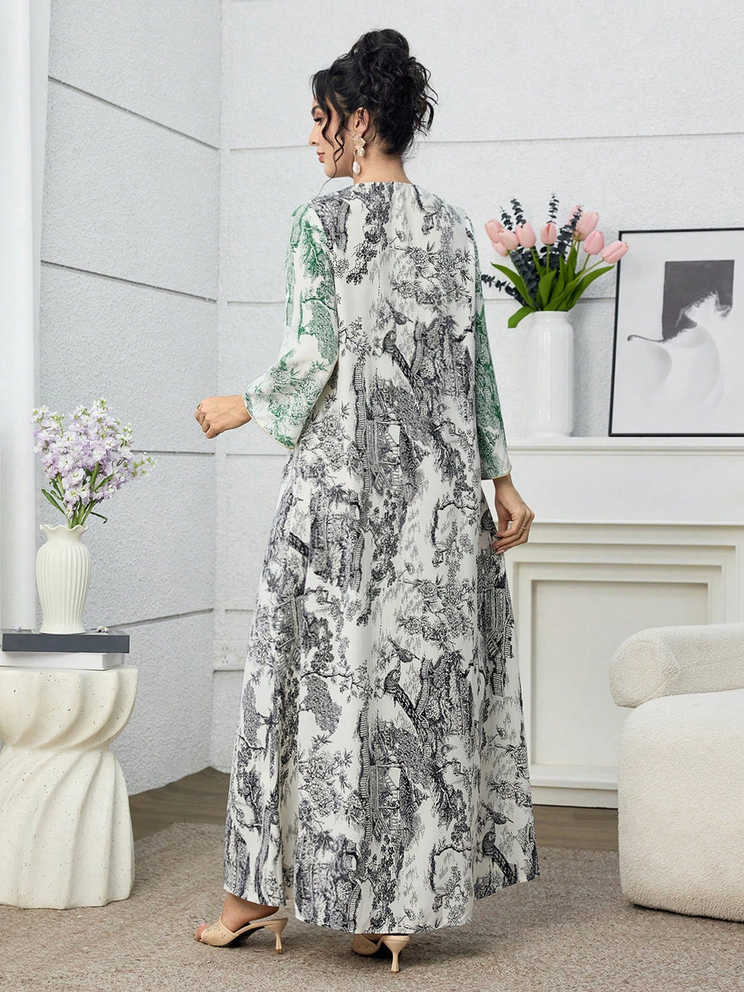 Rochie maxi SHEIN, mix culori