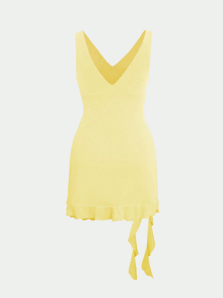 Rochie mini SHEIN, galben