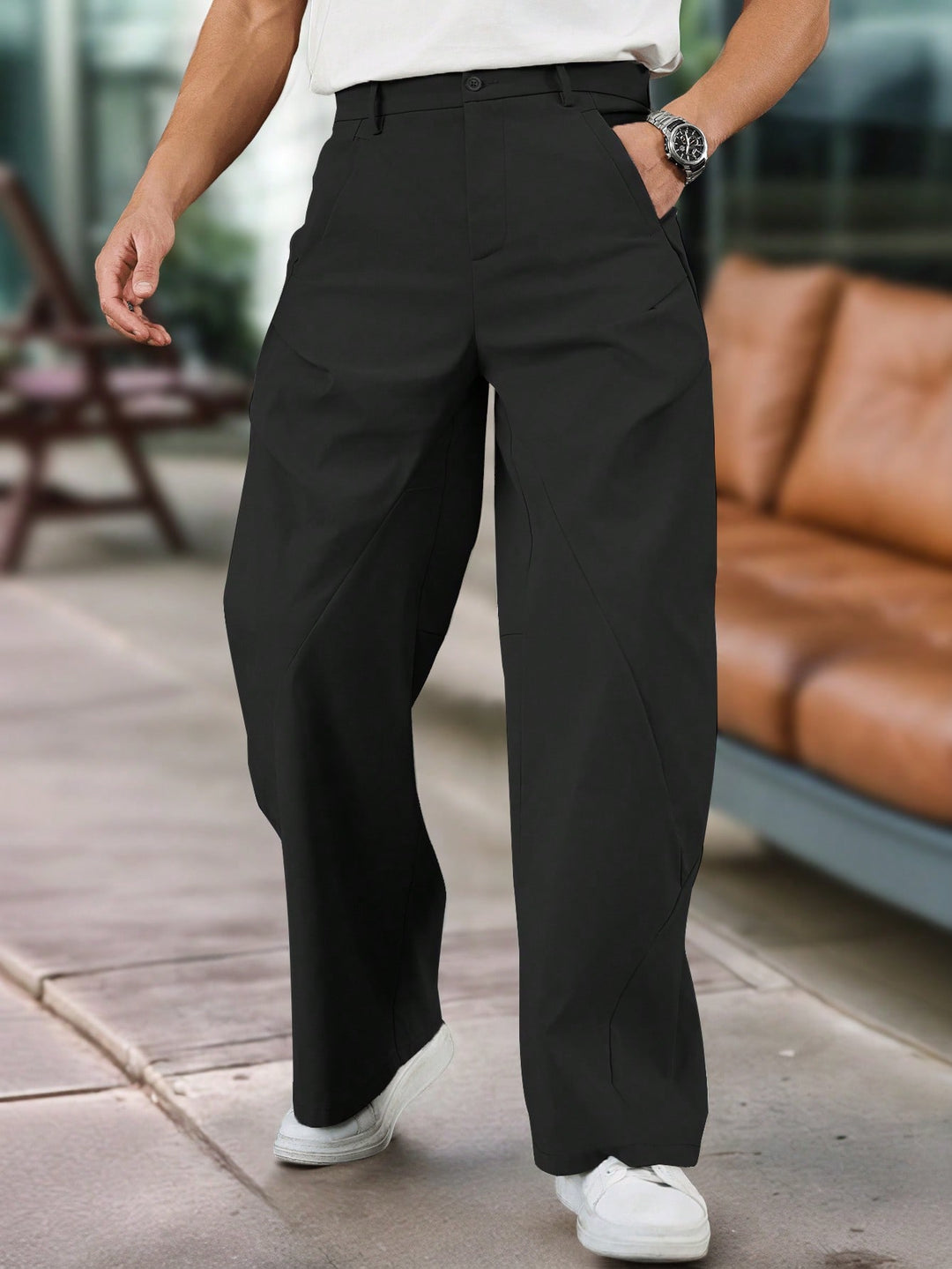 Pantalon SHEIN, negru