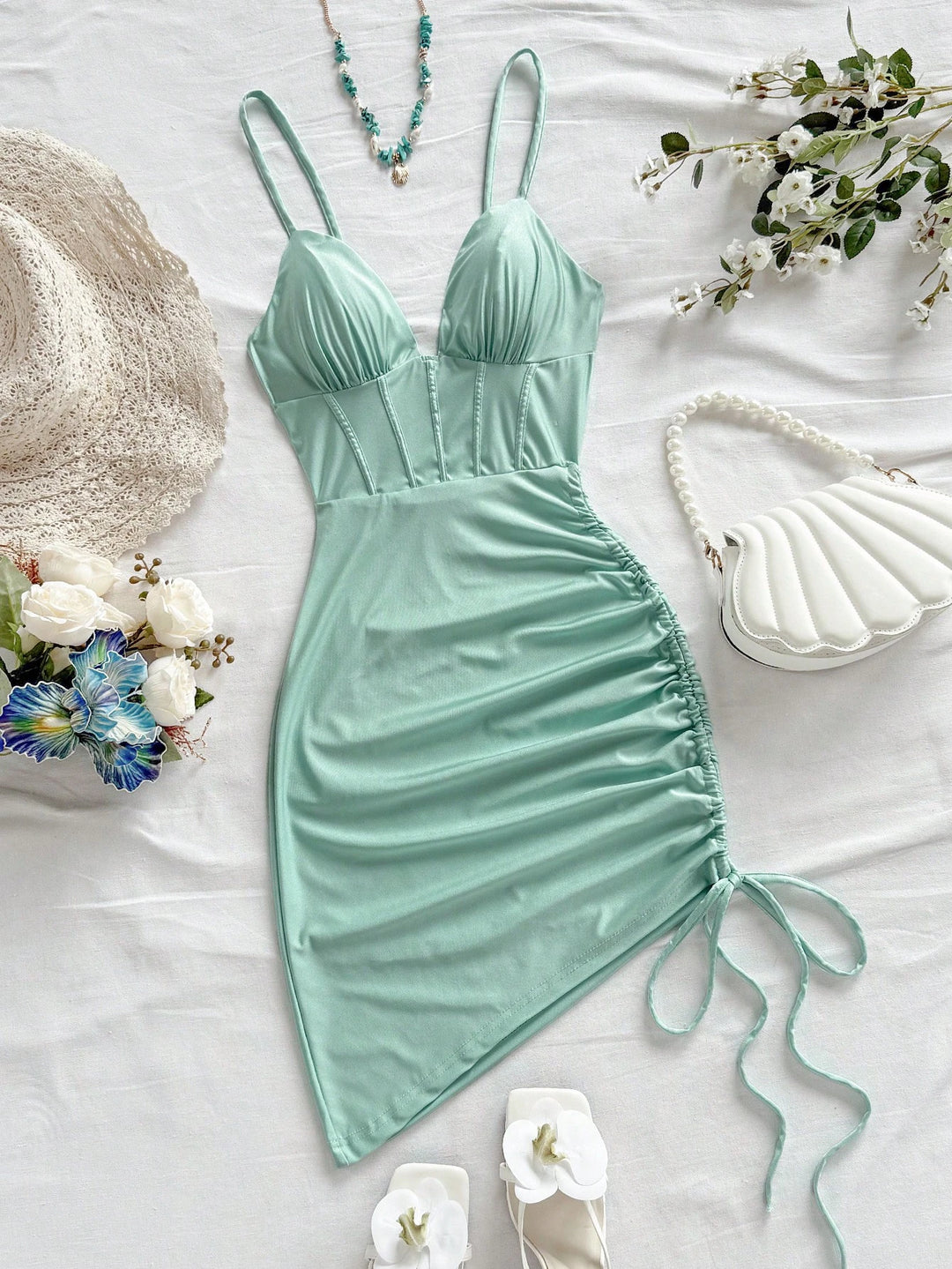 Rochie mini Shein, verde