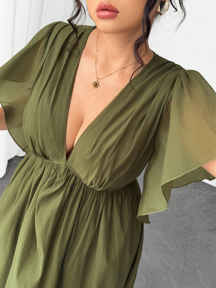 Rochie maxi SHEIN, verde